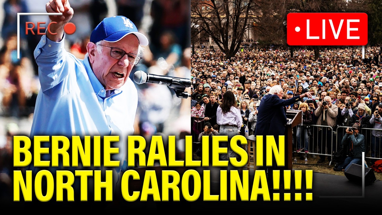 Nida Allam (and Bernie) Lead Rally in NC (Video)